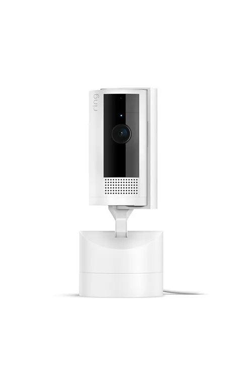 Ring Pan-Tilt Indoor Cam 360 HD Video Wi-Fi Security Camera White 5F93F2