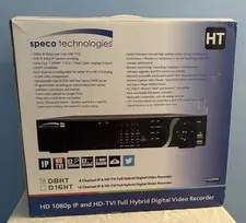 Speco D8HT D8HT1TB  8 CH HD TVI & Hybrid DVR / HD 1080p IP & HD-TVI  BRAND NEW