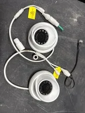 Lot of 2 ClearView IPD-70 IP PoE Security Cameras 12V IR Turret Cameras