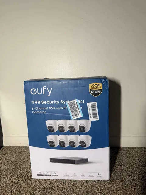 eufy NVR Security System S4 E41 8CH 4K 8 Cameras 2TB Wired Night Vision