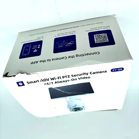 Smart AOV ZY-Q8 White WiFi Pan Tilt Zoom Security Camera Brand New Open Box