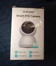 CURISEE CRB110 Smart Indoor PTZ Camera 2K Wi-Fi Motion Night Vision White