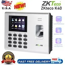 ZKteco K40 Fingerprint Biometric Smart Time Attendance System Access Control