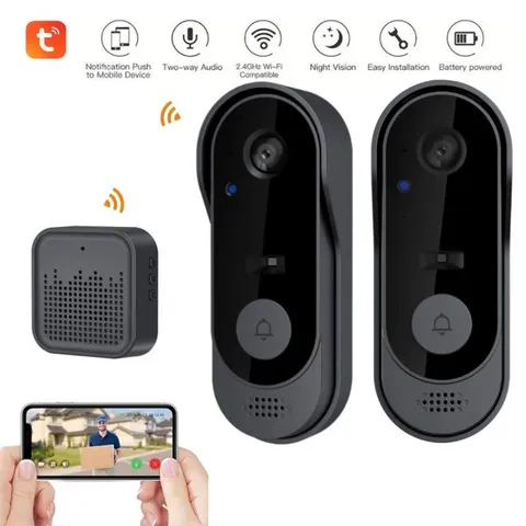 Tuya WIFI Camera Doorbell HD Video Intercom Doorbell...