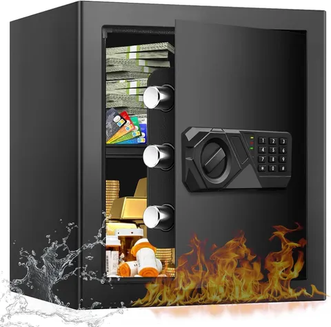 2.0 Cub Large Fireproof Safes Home Use Digital Security Safe Box Fireproof