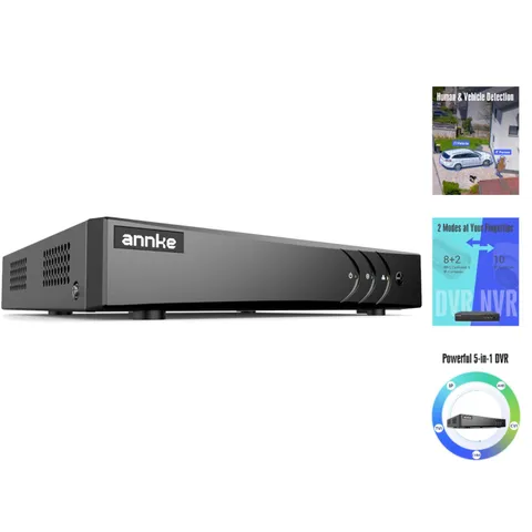 Ultimate Security DVR: 3K Lite, AI Detection, 8CH Support - No Hard Drive Needed