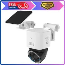 Gutter Mount for Eufy Security S330 SoloCam E30 S340 Solar Camera White 1 Pack