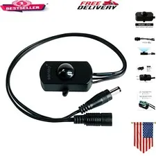 Black 12V-24V Pir Motion Sensor Switch with Adjustable Delay for Cabinets