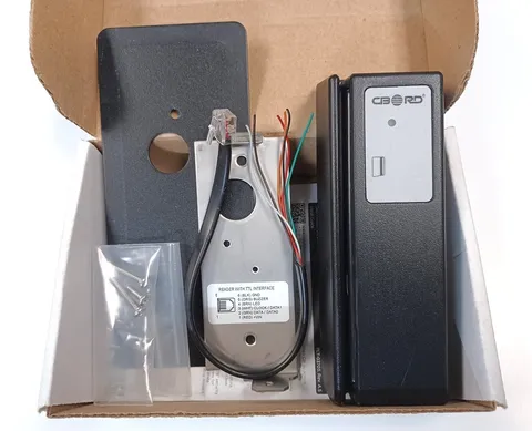 MR5 Magstripe Card Reader 12VDC 50mA, Used. With Back Mounting Plate and Screws