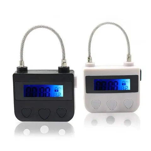 Time Lock USB 7.3*4.7*2cm Multi Padlock Purpose Rechargeable Steel Wire