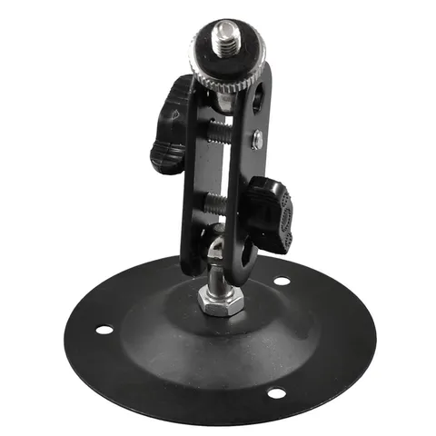 Wall Mount Round Base Flexible Bracket Stand for CCTV Camera Camcorder