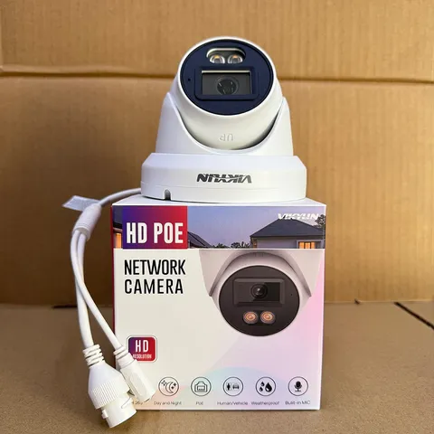NEW VIKYLIN Full Color Ethernet POE 8MP 4K Mini Surveillance IP Camera MIC Onvif