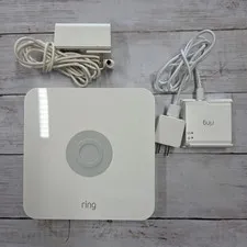 Ring Alarm Base Station 1st Gen 4HB1U90EN0 Z-Wave Plus White with Extender