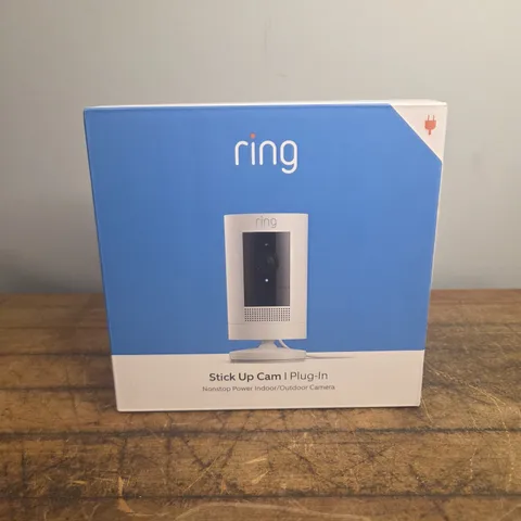 Ring Stick UP Plug In Cam Indoor Outdoor wired Security Camera New