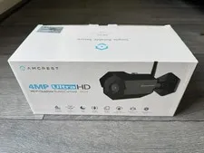 Amcrest 4MP WiFi Outdoor Bullet Security IP Camera Black NEW IP4M-1026B