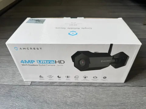 Amcrest 4MP WiFi Outdoor Bullet Security IP Camera Black NEW IP4M-1026B
