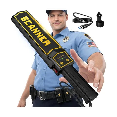 Rechargeable Handheld Metal Detector Wand/w Holster,5 Level Sensiti... Fast Ship