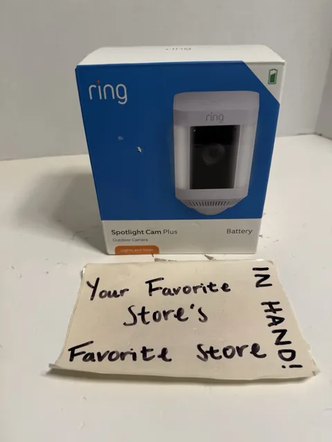 Ring Spotlight Cam Plus Battery Outdoor Camera - Lights + Siren - NEW SEALED