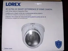 NEW Lorex 4K Ultra HD Smart Deterrence IP Dome Camera w/ Smart Motion Detection