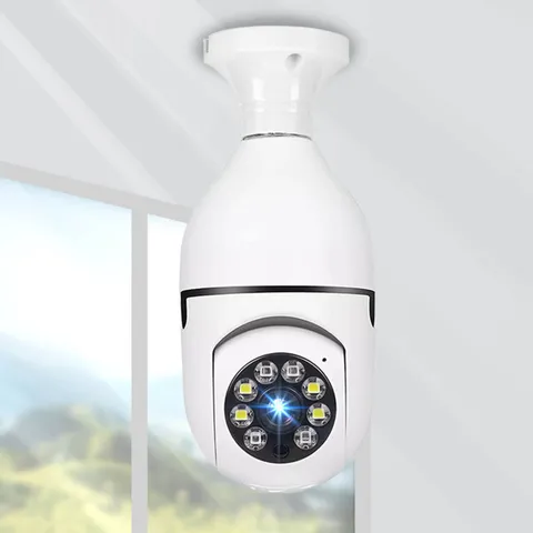 Wireless Bulb Camera Bulb Camera Alarm Alerts Data Algorithm Two Way Audio For