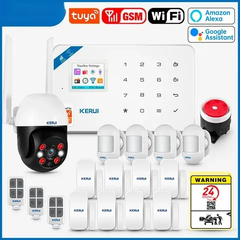 Smart WIFI GSM Security Alarm System Home Burglar Motion Detector Door Sensor