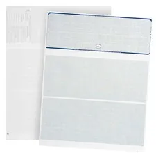 500 Blank Check Stock - Designed for Secure Computer Printed Checks with Quic...