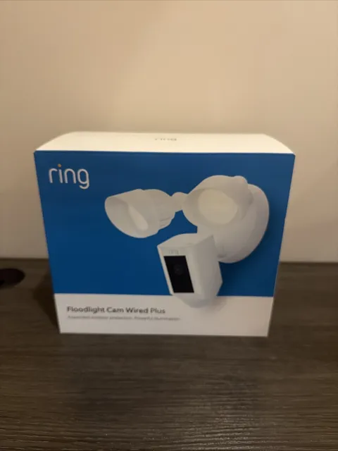 Ring Floodlight Cam Wired Plus Security Camera - White