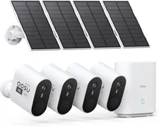 3K/5MP Security Cameras Outdoor Wireless Home Surveillance System, Solar Powered