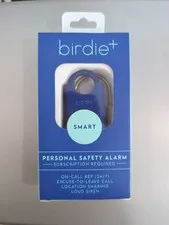 NEW Birdie Plus Smart Personal Safety Alarm W/BRASS KEYCHAIN