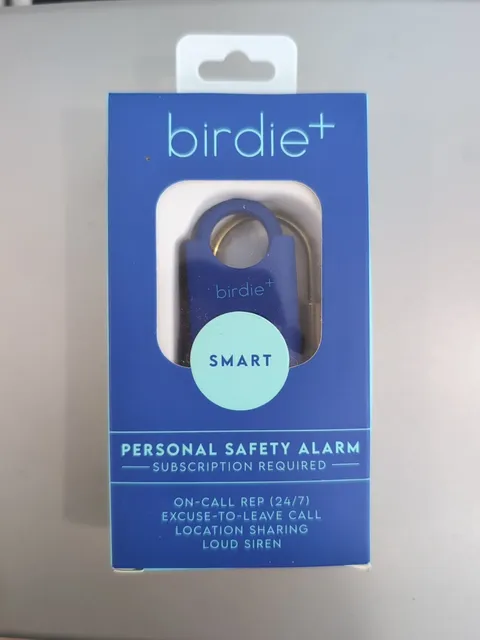 NEW Birdie Plus Smart Personal Safety Alarm W/BRASS KEYCHAIN