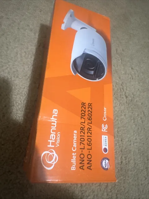 HANWHA ANO-L7022R Bullet Camera ONVIF CCTV 4mp 4mm Lens IR Night Vision