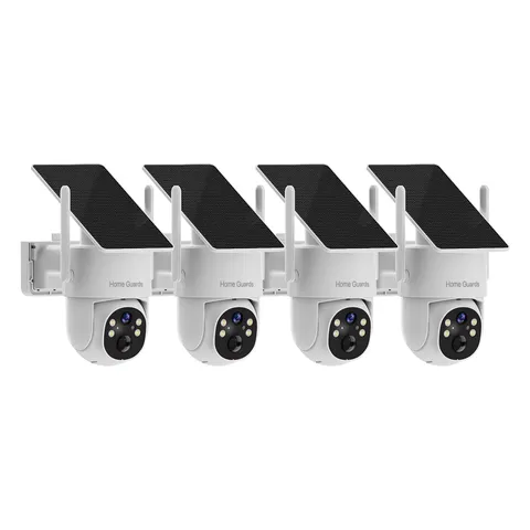 WIFI6 Wireless Security Camera System 2K PTZ AI Motion Detection Color Night Vis