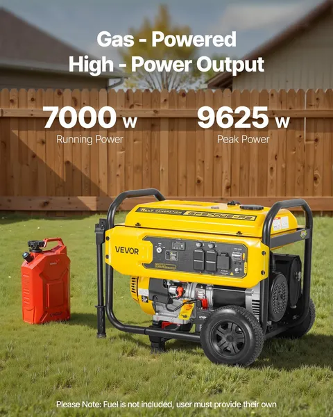 Portable Generator, 9625W Peak Watt Home Generator, Backup Generators for Home w