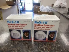 Pair of ReX-10 DM10A Motion Detectors Barking Dog Alarm - New