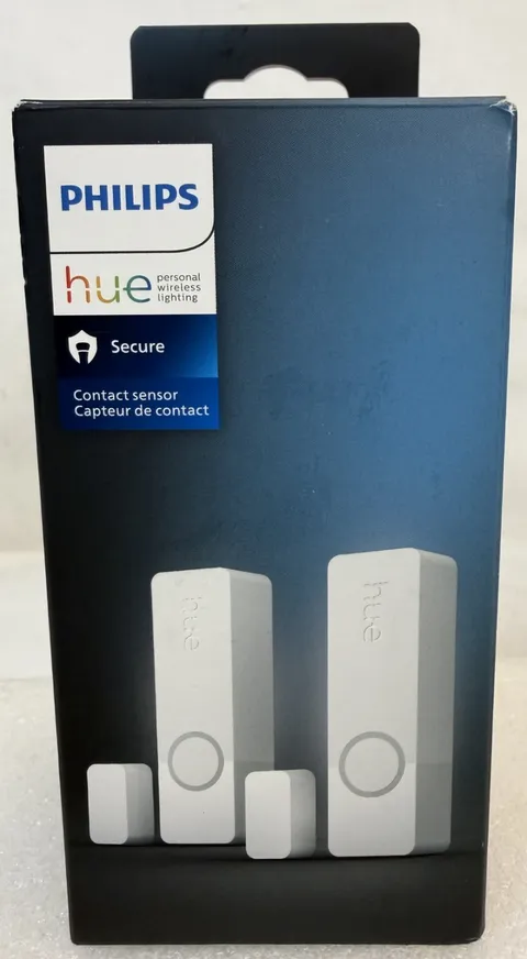 Used- Philips Hue Secure contact sensor NAM-White 2 Pack -missing adhesive