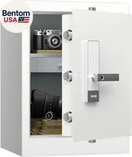 Deluxe Home Safe and Lock Box,Smart Touch Screen Biometric Fingerprint Security 