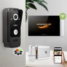 HOMSECUR WIFI Video Door Phone Intercom Doorbell Auto Recording Motion Detection