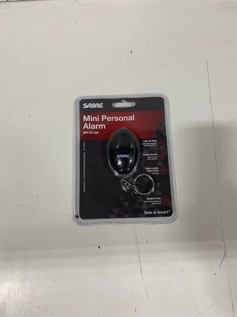 SABRE Clip-On Personal Alarm With LED Safety Light, 120dB Alarm, Up To 600 ft