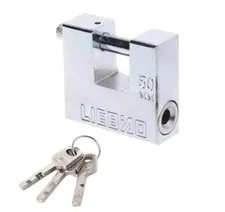 50 Mm Steel Burglar Padlock Security Safety Lock Antique Horizontal Opening