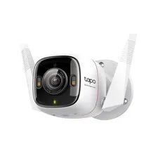 Tapo ColorPro Wi-Fi Outdoor Camera, PoE, Plug-in, Daylight Clarity at Night, ...