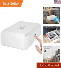 Biometric Fingerprint Storage Box, Portable Cash Jewelry Security Case Lock B...