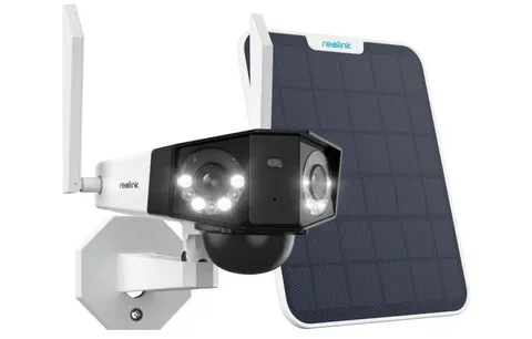 REOLINK 4K 8MP Dual-Lens Solar Security Camera Wireless Outdoor 2.4G/5GHz WiFi