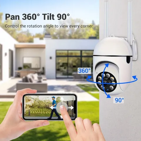 1080P HD 2.4G WIFI Security Camera System Outdoor Home Night Vision Wired Cam