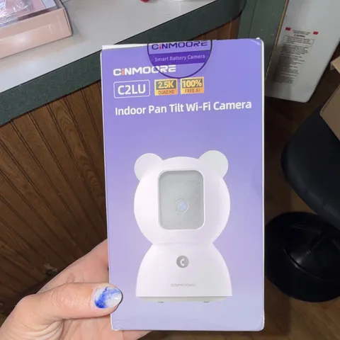 Cinmoore CM-C2LU 2.5K Indoor Pan/Tilt Wi-Fi IP Camera Night Vision 2-Way