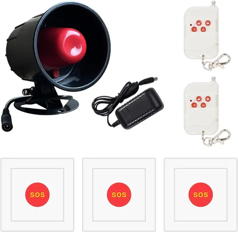 Anti-Terrorism SOS Emergency Alarm System Wireless One-Key Emergency Button Alar