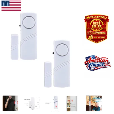 High-Performance 110dB Window Door Alarm - Easy Install for Home & Kids Safety