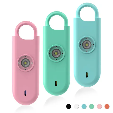 Fauxomor 140dB Personal Safety Alarm for Women 3pack Self Blue+Green+Pink