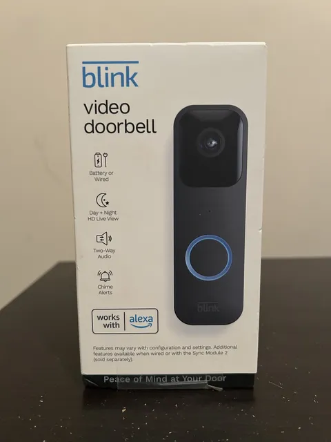 Blink Video Doorbell Wired or Battery HD Camera Two-Way Audio Motion Detect New