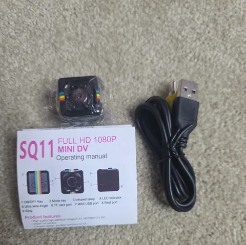 NEW Sports HD DV SQ 11 Mini Camera Full HD 1920x1080 - Open Box
