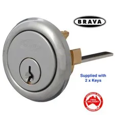 BRAVA Quality 201 Style Rim Cylinder-Suits Lockwood, Yale Locks- BRU20015SCKD